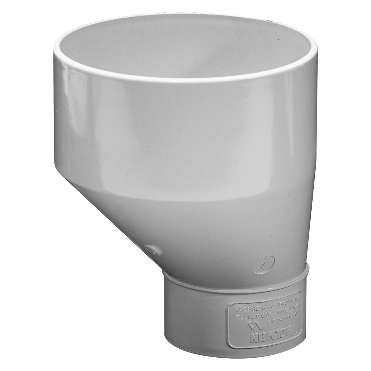 Holman 100 x 50mm PVC DWV Taper Level Invert, Underground Rated