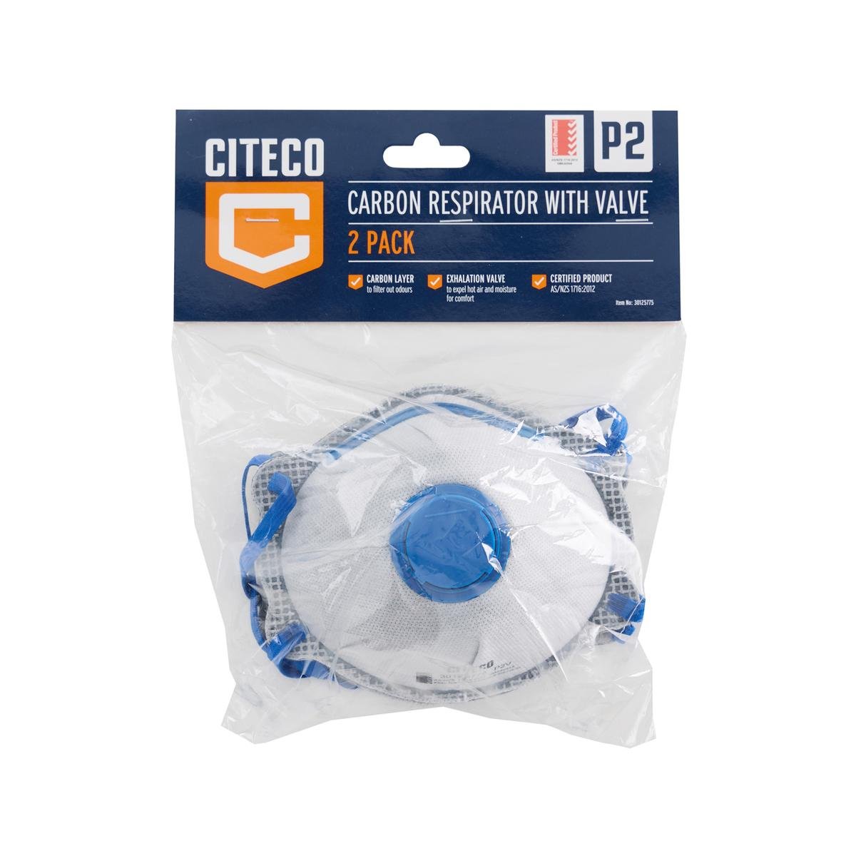 Citeco P2 Carbon Valved Respirator 2 Pack