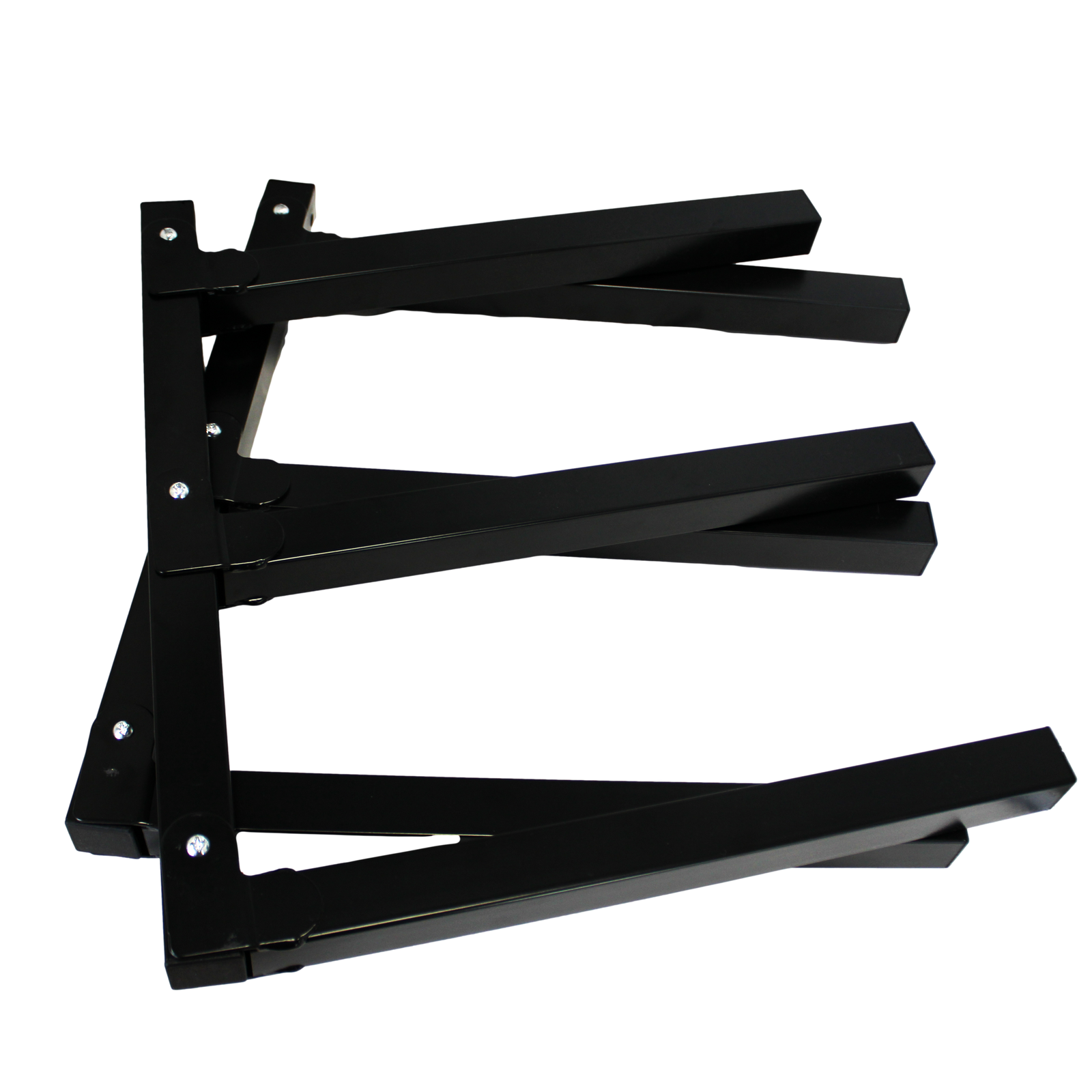 StorEase Black Powder Coated Steel Wall Storage System Utility Racks 2 Pack