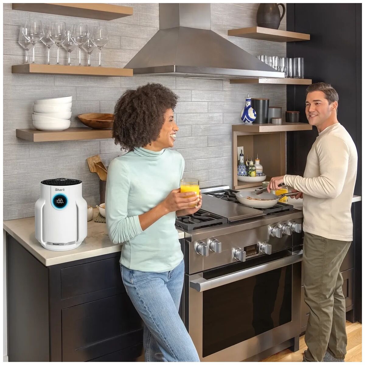 Shark NeverChange Air Purifier Compact Pro - Four Speeds Plus Auto, Child Lock, Filter Indicator - HP072