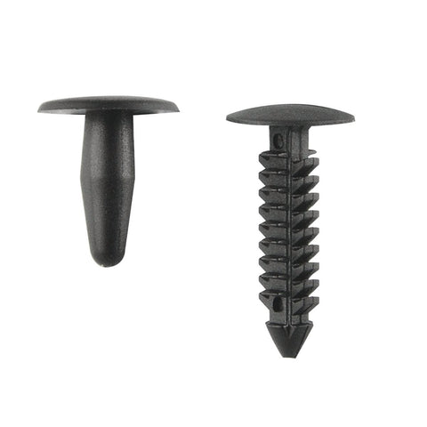 Pinnacle Black Nylon Trim Clips 4 Pack 13x24mm 14x15mm Durable Fastening - SuperSaverAU - view 1