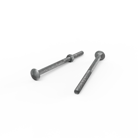 Zenith Cup Head Bolt - M10 x 170mm - Hot Dipped Galvanised - Rust Resistant