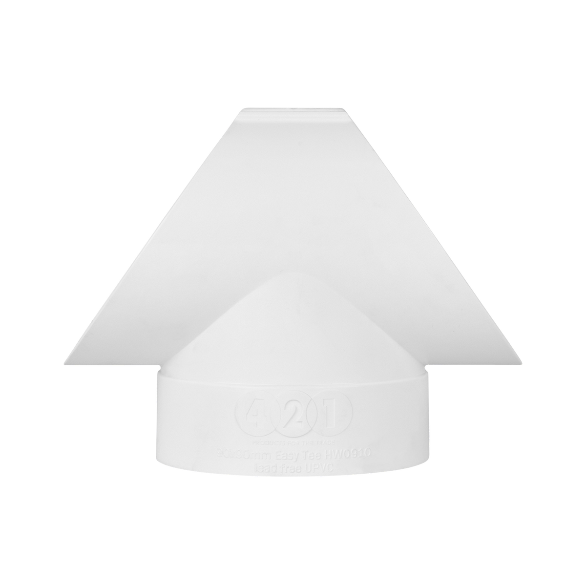 Rain Harvesting 90 x 90mm Easy Tee Junction UPVC White Access Port