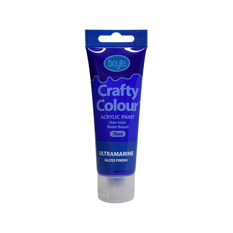 Boyle 75ml Ultramarine Crafty Colour Acrylic Paint