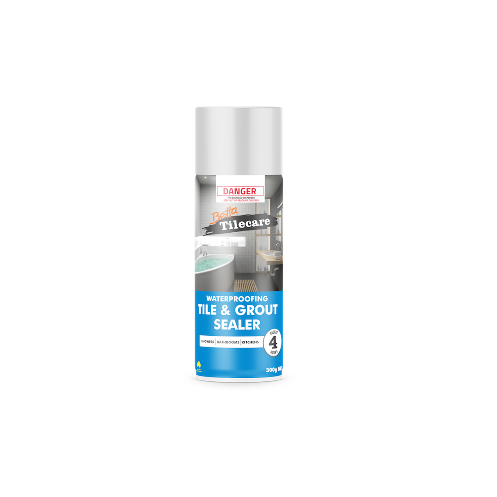 Bondall Betta TileCare 300g Aerosol Tile & Grout Sealer - Penetrating, Clear
