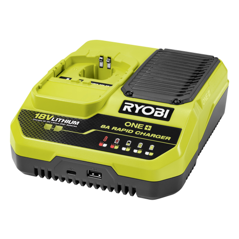 Ryobi 18V ONE+ 8A Rapid Charger RC18180 for ONE+ Batteries