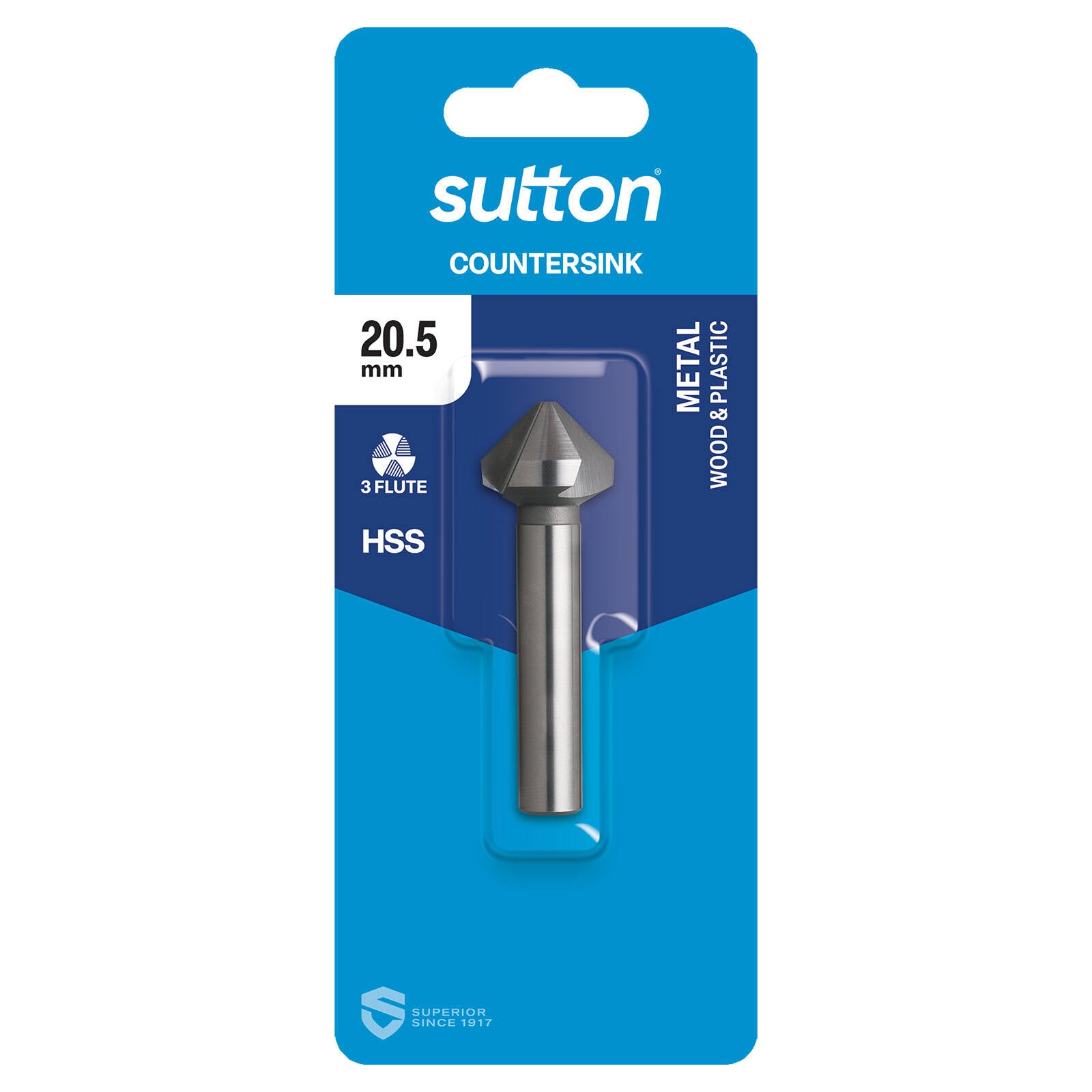 Sutton Tools 20.5mm HSS Blue Countersink Bit