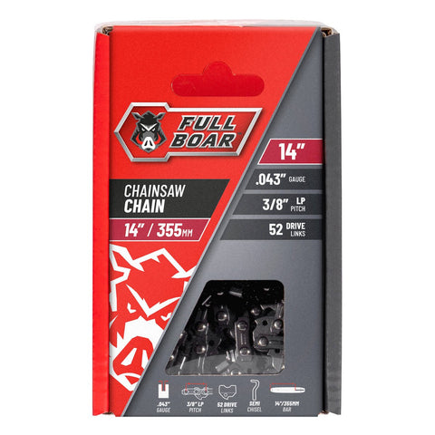 Full Boar 14" Chainsaw Chain - 355mm - 52 Drive Links - Efficient Cutting - SuperSaverAU - view 1