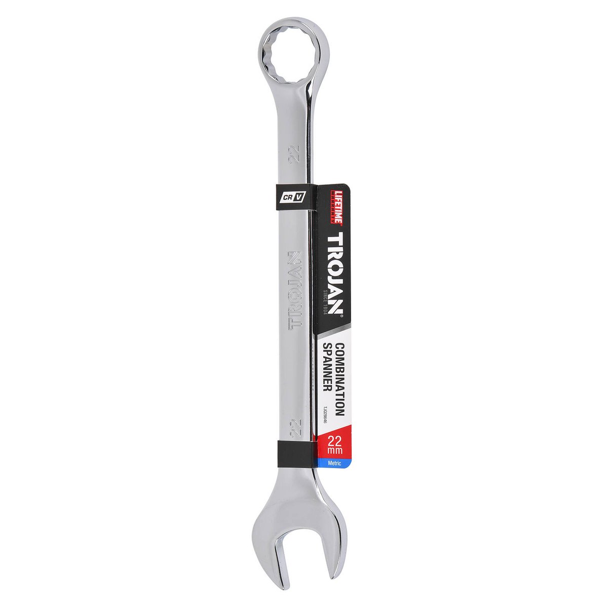 Trojan 22mm Combination Spanner - Polished Chrome Vanadium - Durable Tool - SuperSaverAU - view 2