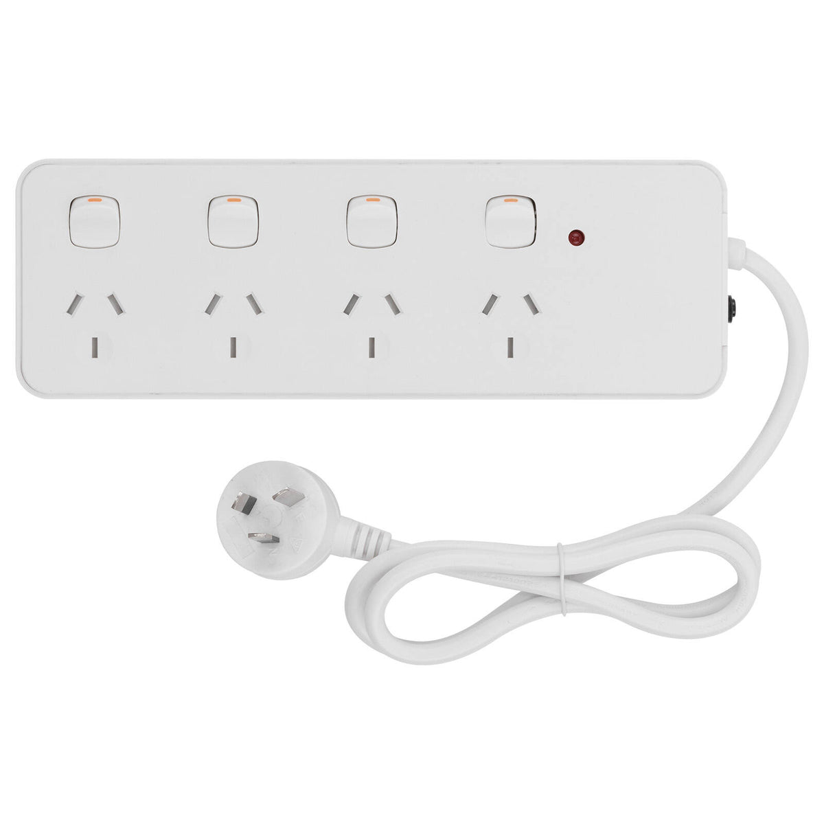 Click 4 Outlet Surge Powerboard Individually Switched Child Safety Shutters 10A 2400W CLKPB44PP
