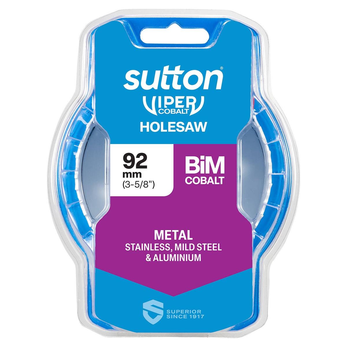 Sutton Tools 92mm Viper Cobalt Bi Metal Holesaw - Durable Cutting Tool - SuperSaverAU - view 1