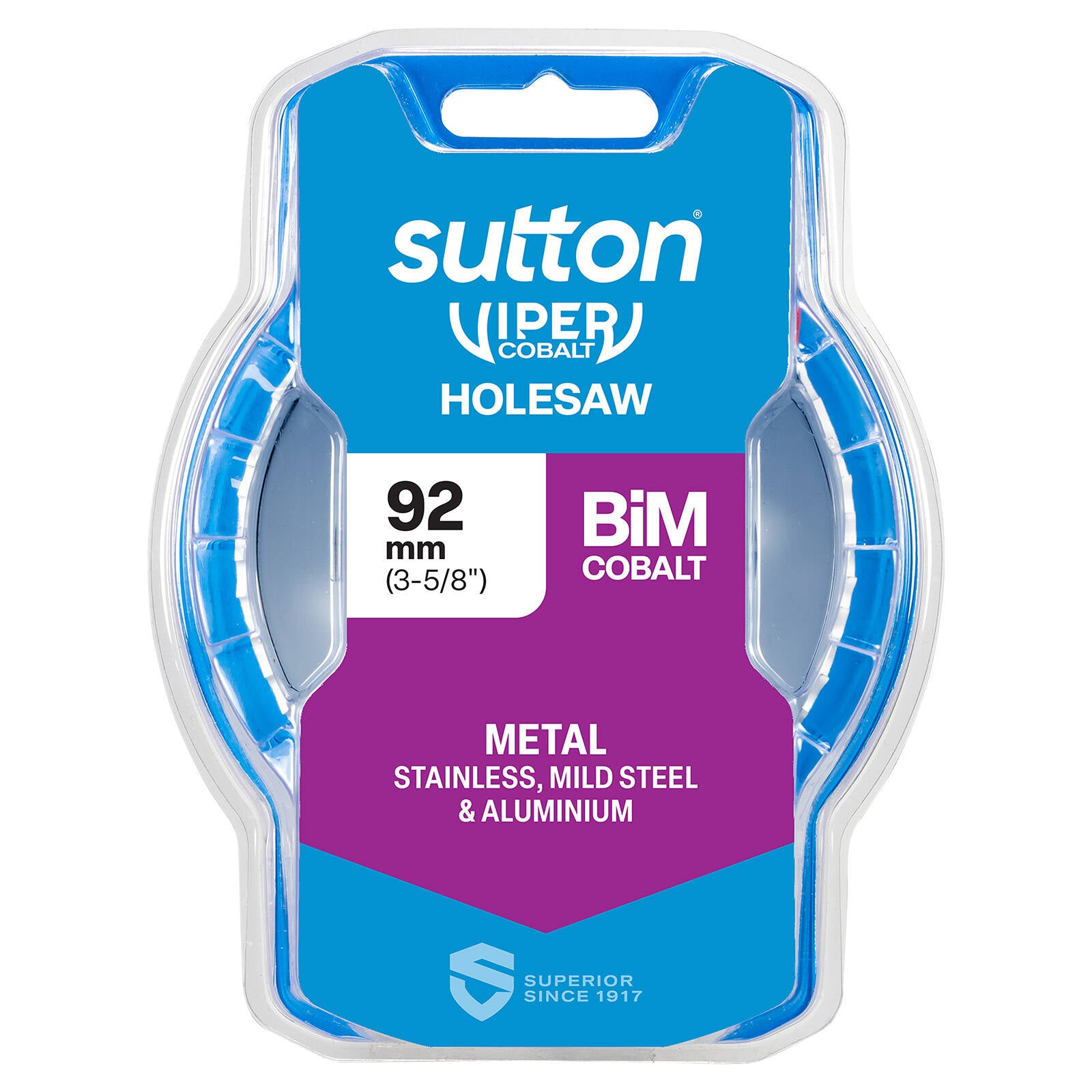 Sutton Tools 92mm Viper Cobalt Bi-Metal Holesaw 32mm Cutting Depth
