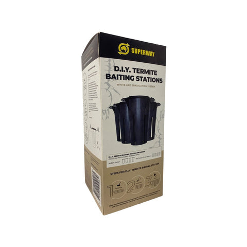 Superway DIY Termite Bait Station 4 Pack - 155mm x 350mm x 155mm - Outdoor Use - SuperSaverAU - view 1