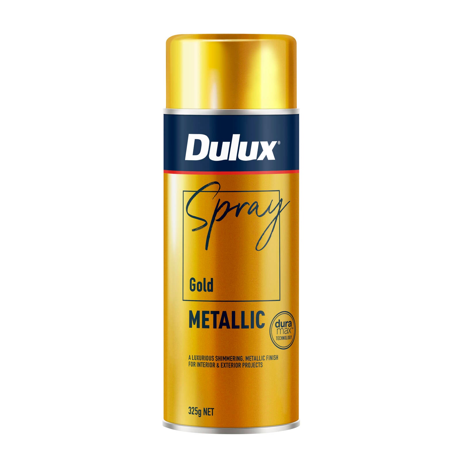 Dulux Effects 325g Gold Metallic Spray Paint for Wood, Metal & Craft