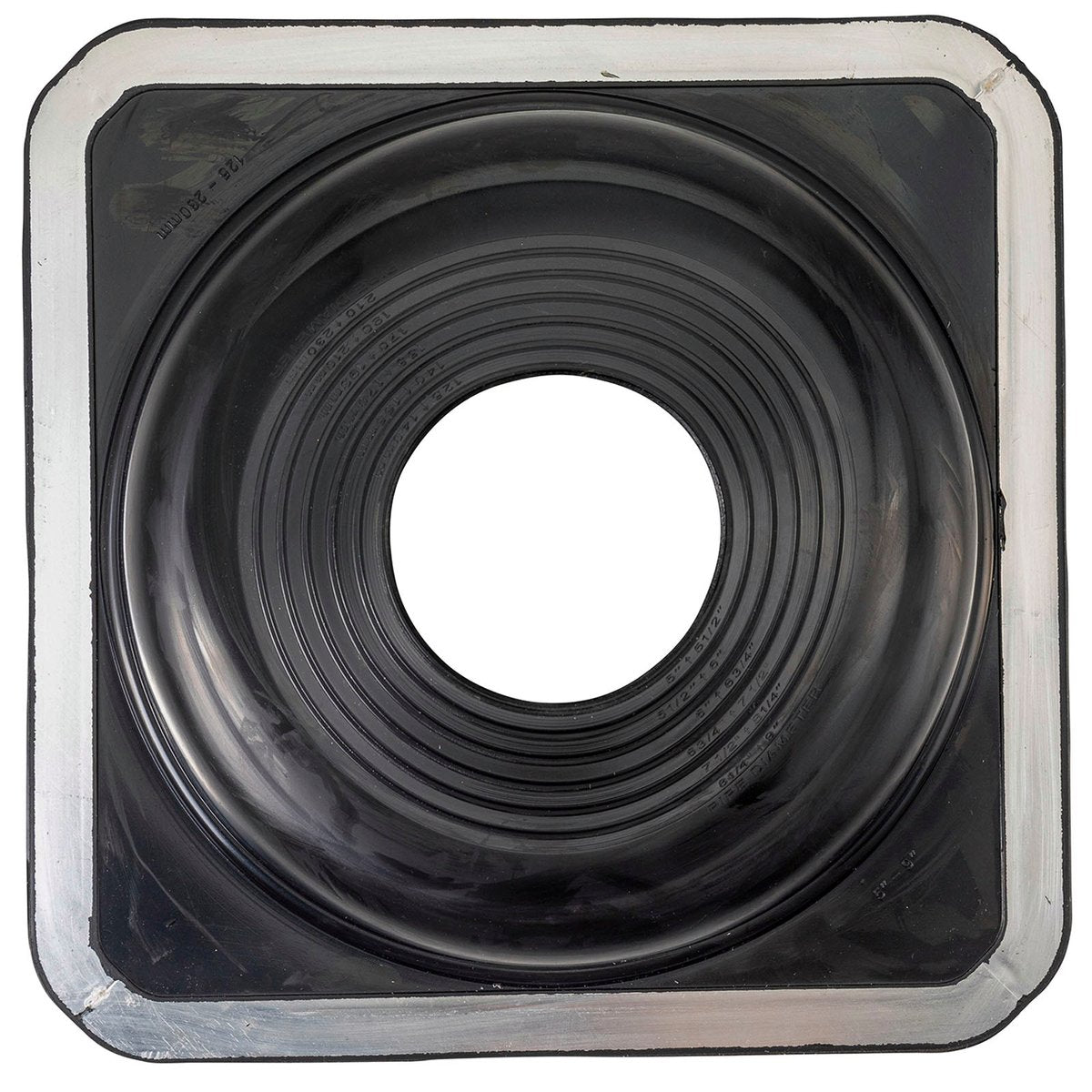 Deks Dektite Premium 125-230mm Roof Flashing - Black EPDM for Metal Roofs