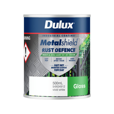 Dulux Metalshield Rust Defence 1L White Gloss