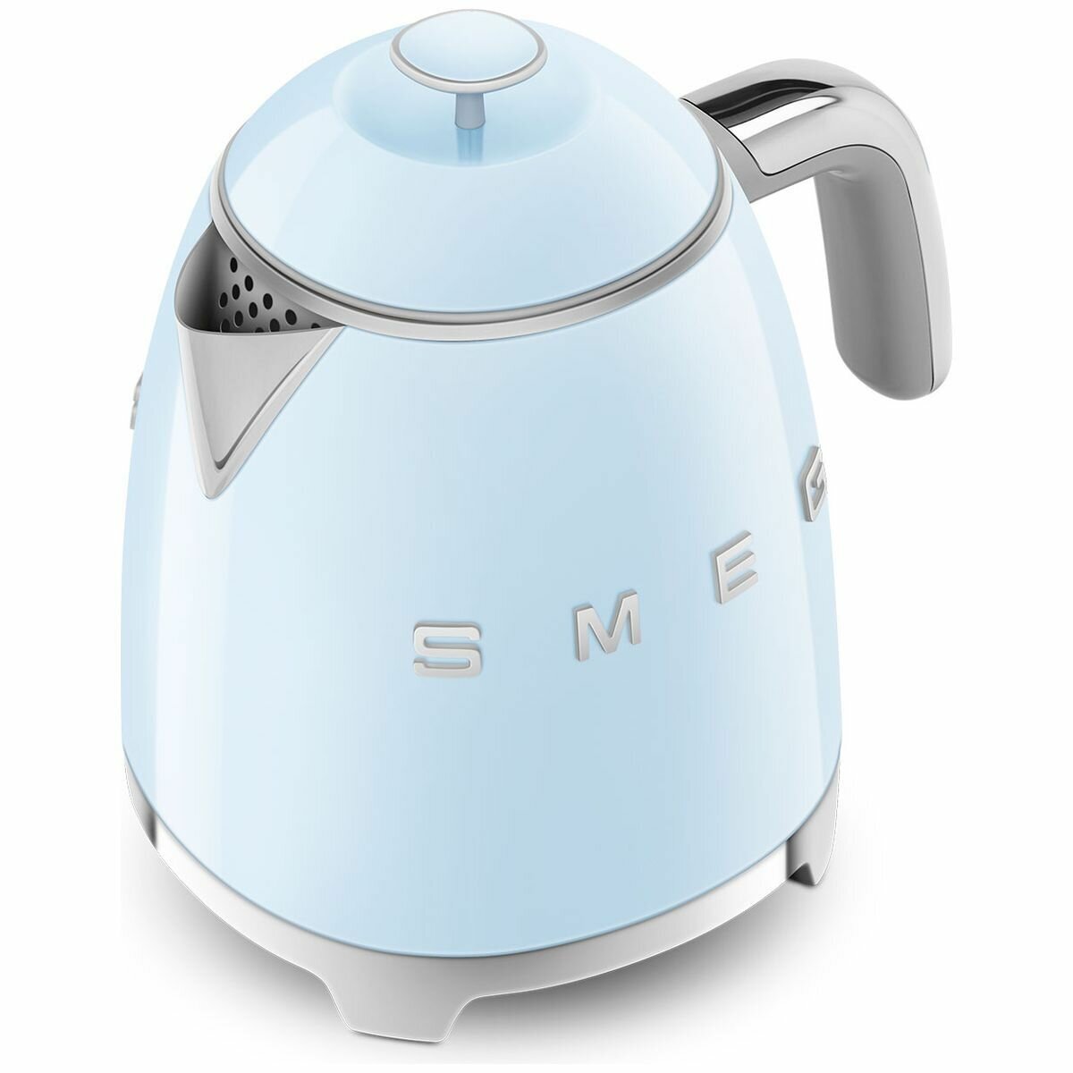 Smeg 50s Retro Style 800mL Mini Electric Kettle - Pastel Blue, 1400W, Double Wall - KLF05PBAU