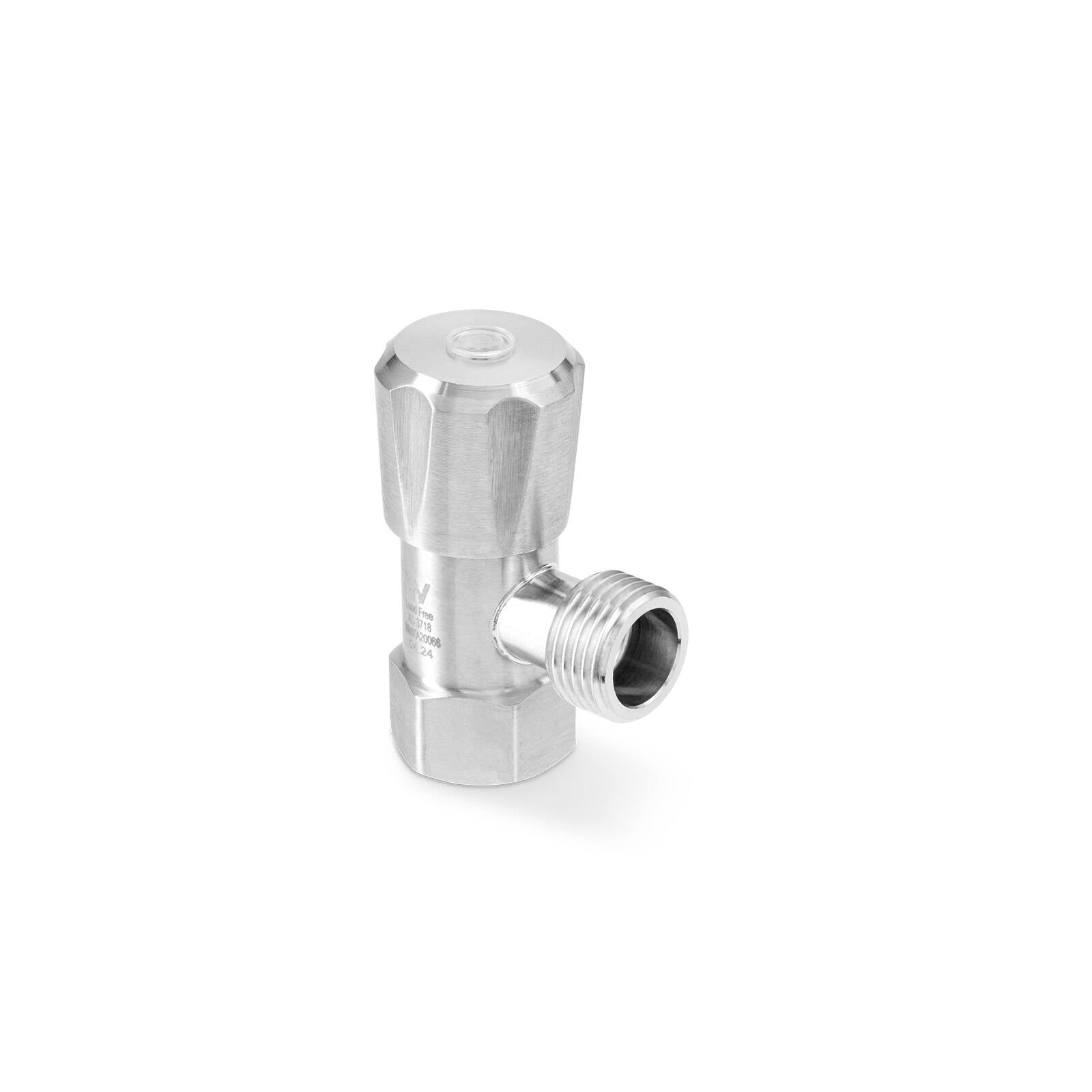 Brasshards Mini Cistern Tap 15mm Stainless Steel Finish Brass Lead Free
