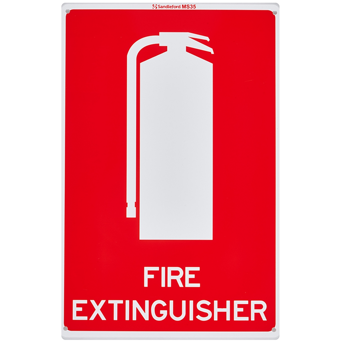 Sandleford Fire Extinguisher Sign 300 x 225mm Polypropylene UV Resistant - SuperSaverAU - view 1