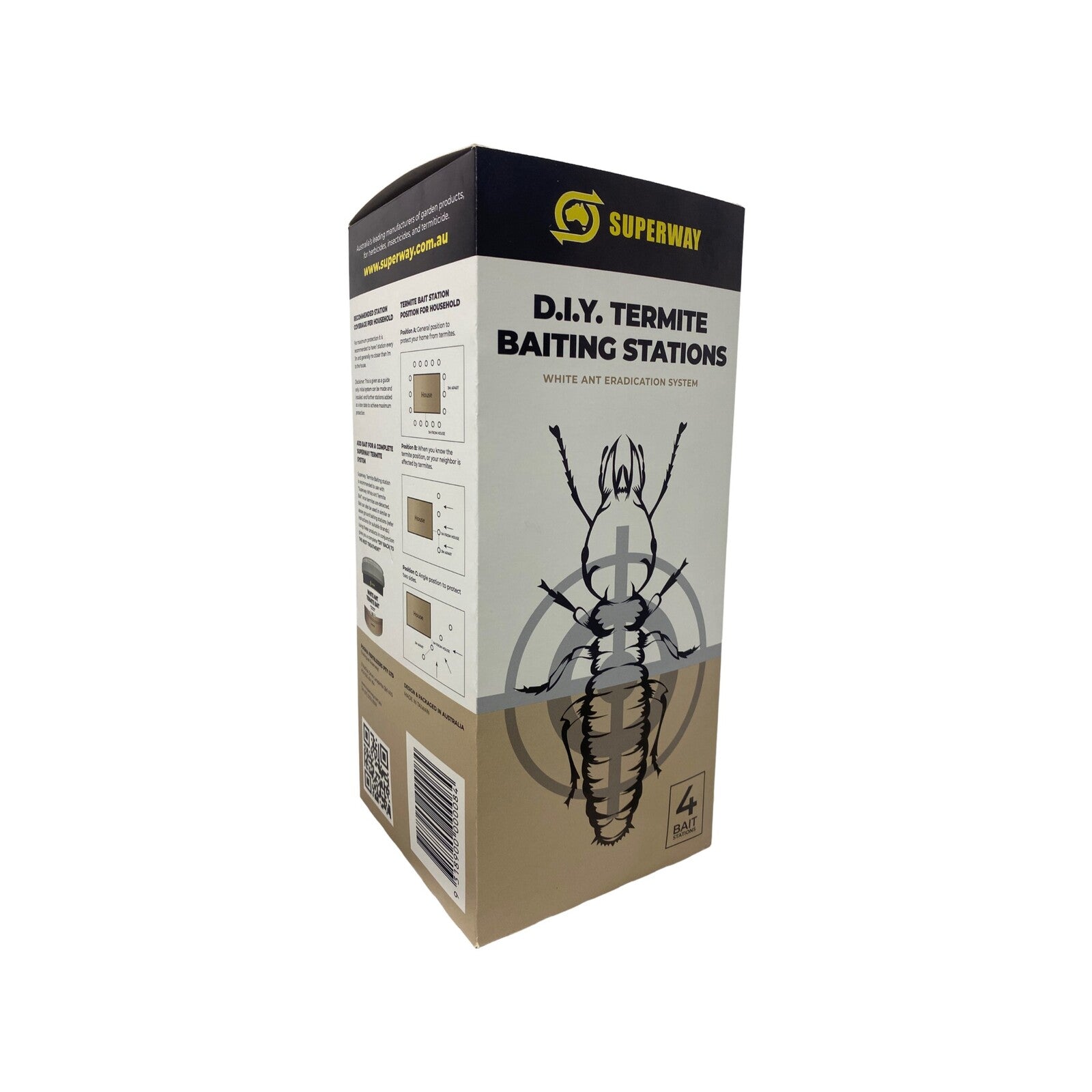 Superway DIY Termite Bait Station 4 Pack - Subterranean Termites Outdoor