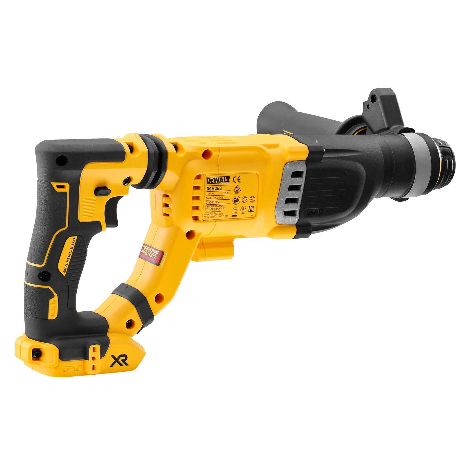 DeWALT 18V XR Brushless SDS Plus Rotary Hammer Skin Only DCH263N-XJ