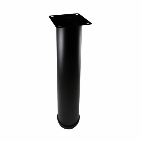 Adoored Black Metal Round Leg Furniture 60 x 400mm - 1 Pack - SuperSaverAU - view 1