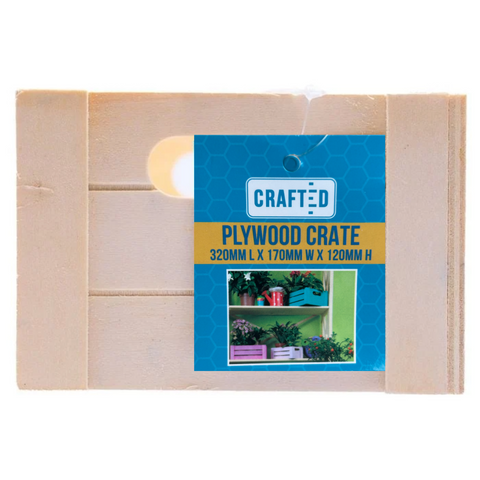 Crafted 320 x 170 x 120mm Plywood Storage Crate