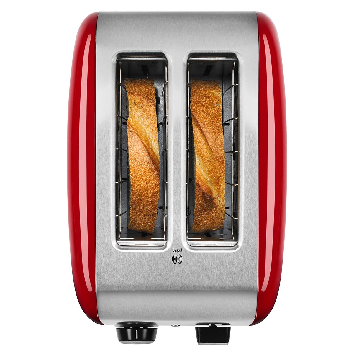 KitchenAid Classic 2 Slice Toaster - Empire Red, 5 Shade Settings, All Metal Construction - 5KMT2115AER