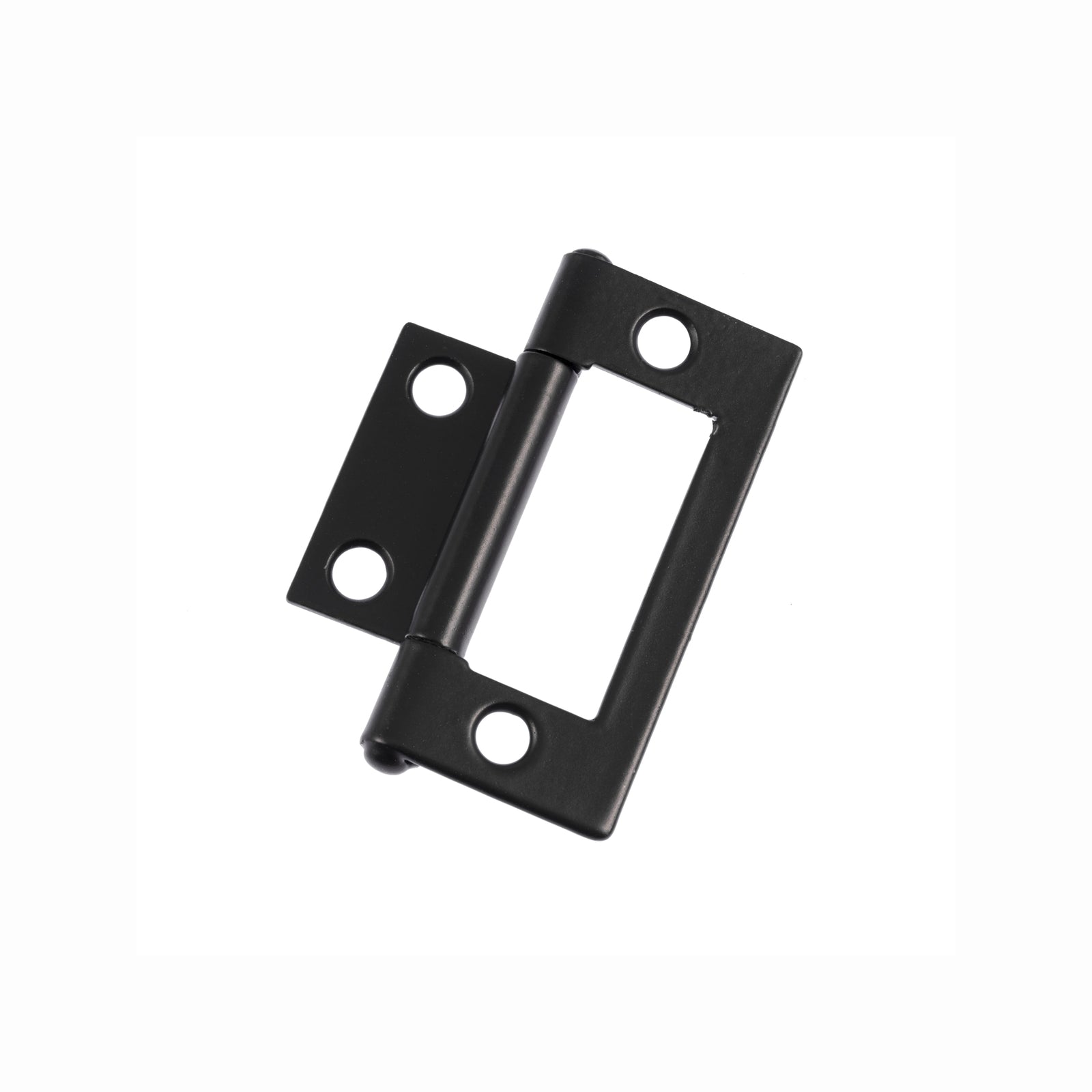 Lane 50mm Matte Black Steel Easy Fit Hinge 2 Pack