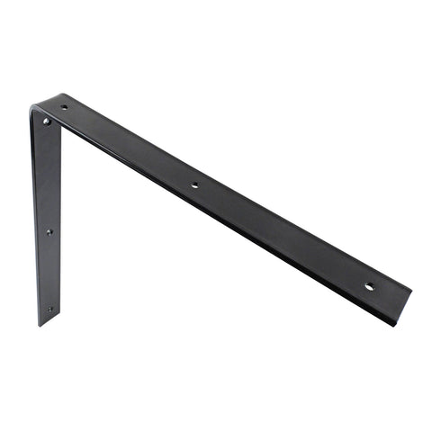 Carinya 380 x 380mm Black Powder Coated Steel Heavy Duty Angle Bracket, 50kg