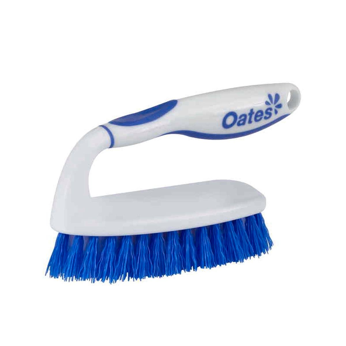 Oates Soft Grip Scrub Brush 90mm Stiff Bristle Bathroom Cleaning