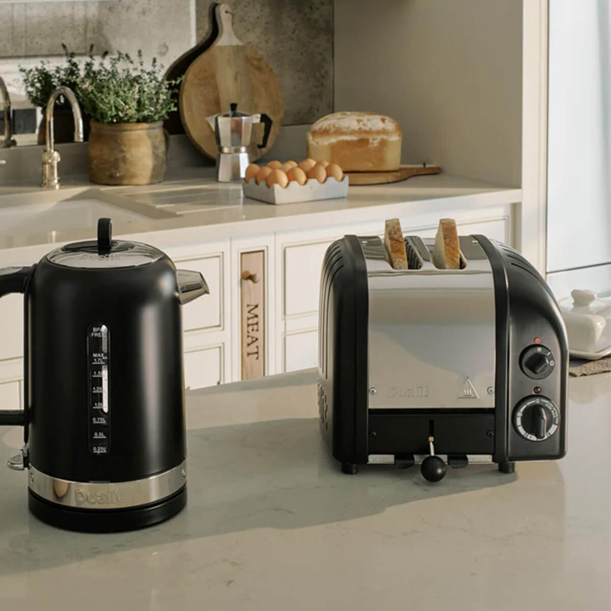 Dualit NewGen 2 Slice Toaster - Matte Black Finish, Slot-Selector Control, Wire Guard - DU27065