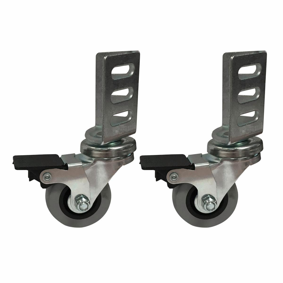Move It 50mm TPR Swivel Brake Angle Plate Castor 2 Pack 40kg - SuperSaverAU - view 1
