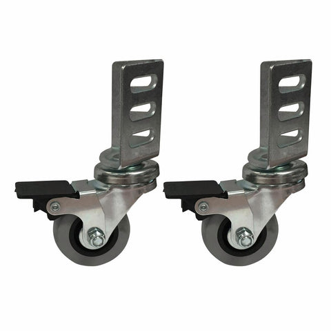 Move It 50mm TPR Swivel Brake Angle Plate Castor 2 Pack 40kg - SuperSaverAU - view 1