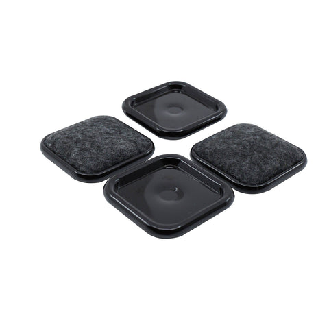 Surface Gard 38 x 38mm Square Carpet Castor Cup - 4 Pack