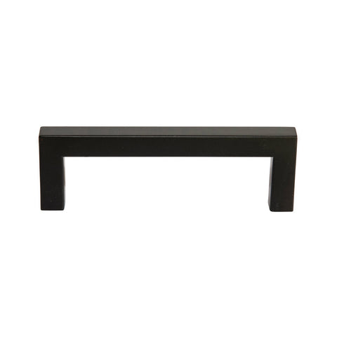 Taskmaster 96mm Matte Black Hollow Square Steel Cabinet Handle