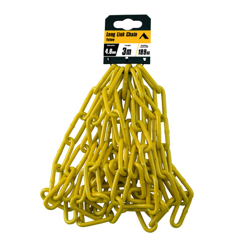 Pinnacle 4.8mm x 3m Yellow Long Link Chain
