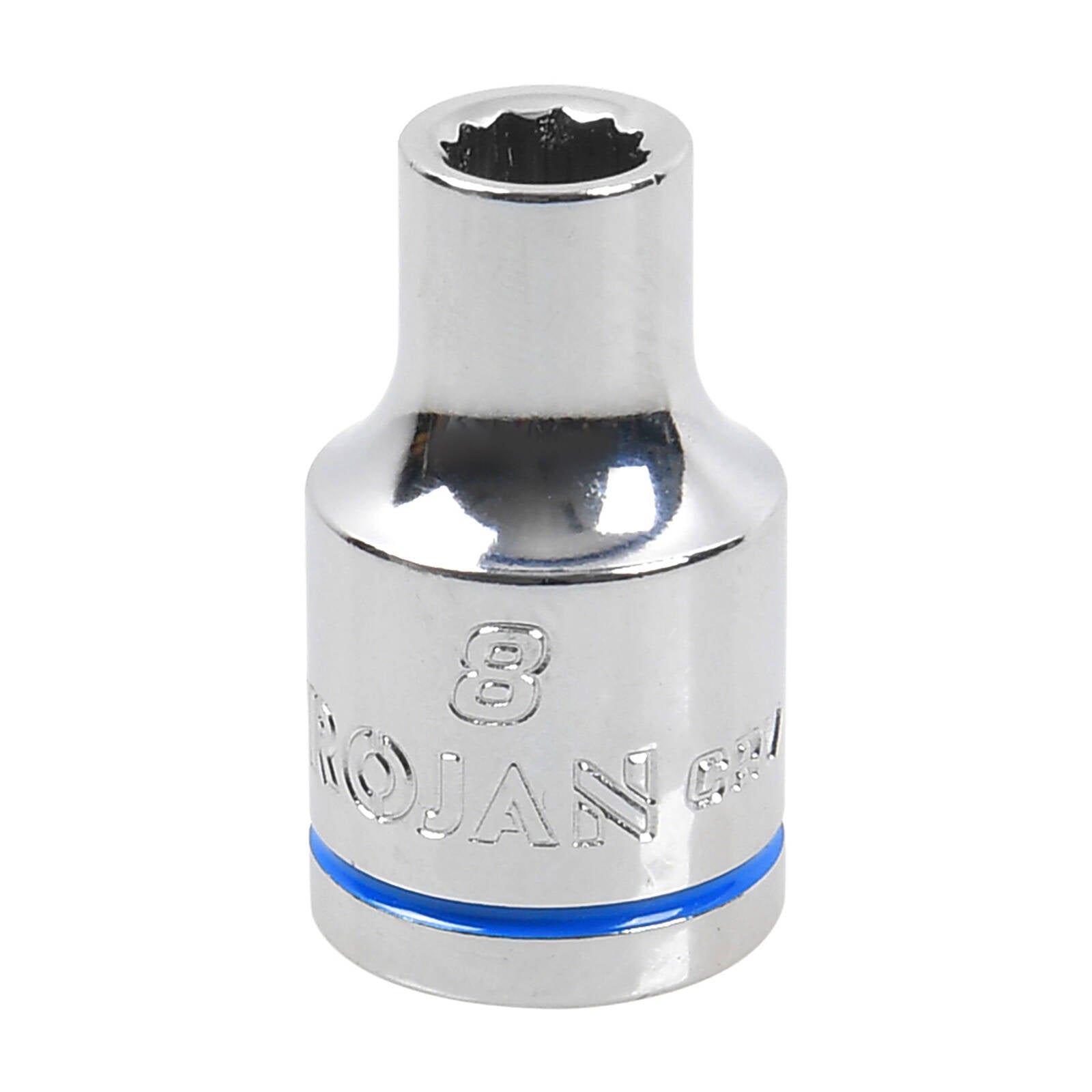Trojan 8mm Socket 1/2" Drive Chrome Vanadium 12 Point