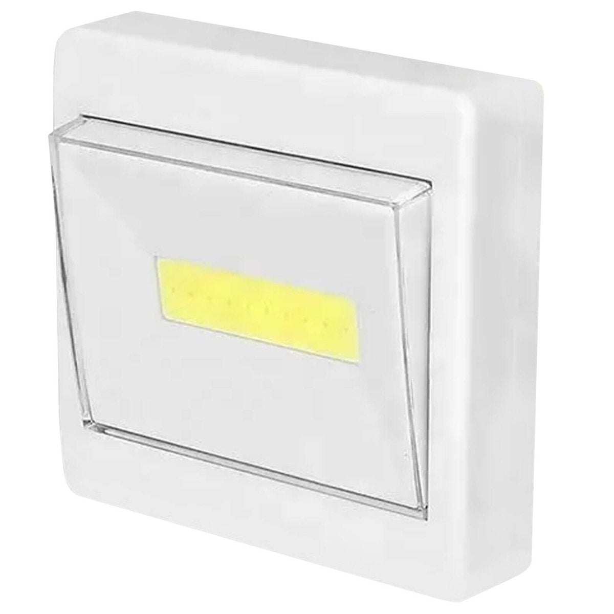 Click LED Light Switch - White Battery Powered AWSL1