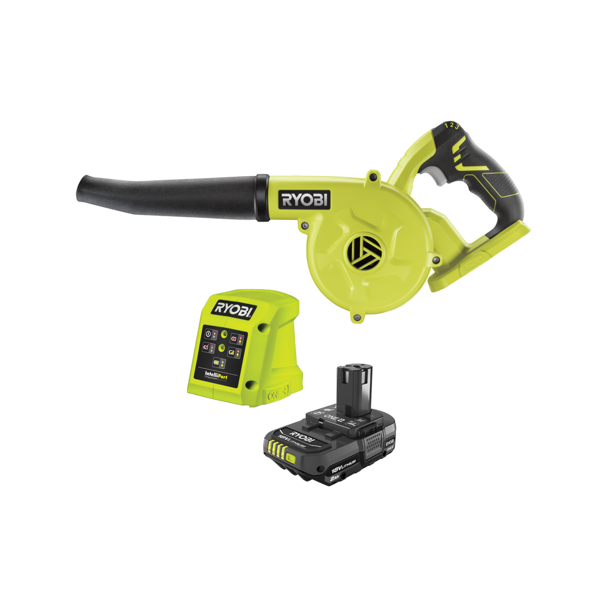 Ryobi Workshop Blower - 18V - 2.0Ah Battery - Variable Speed - SuperSaverAU - view 1