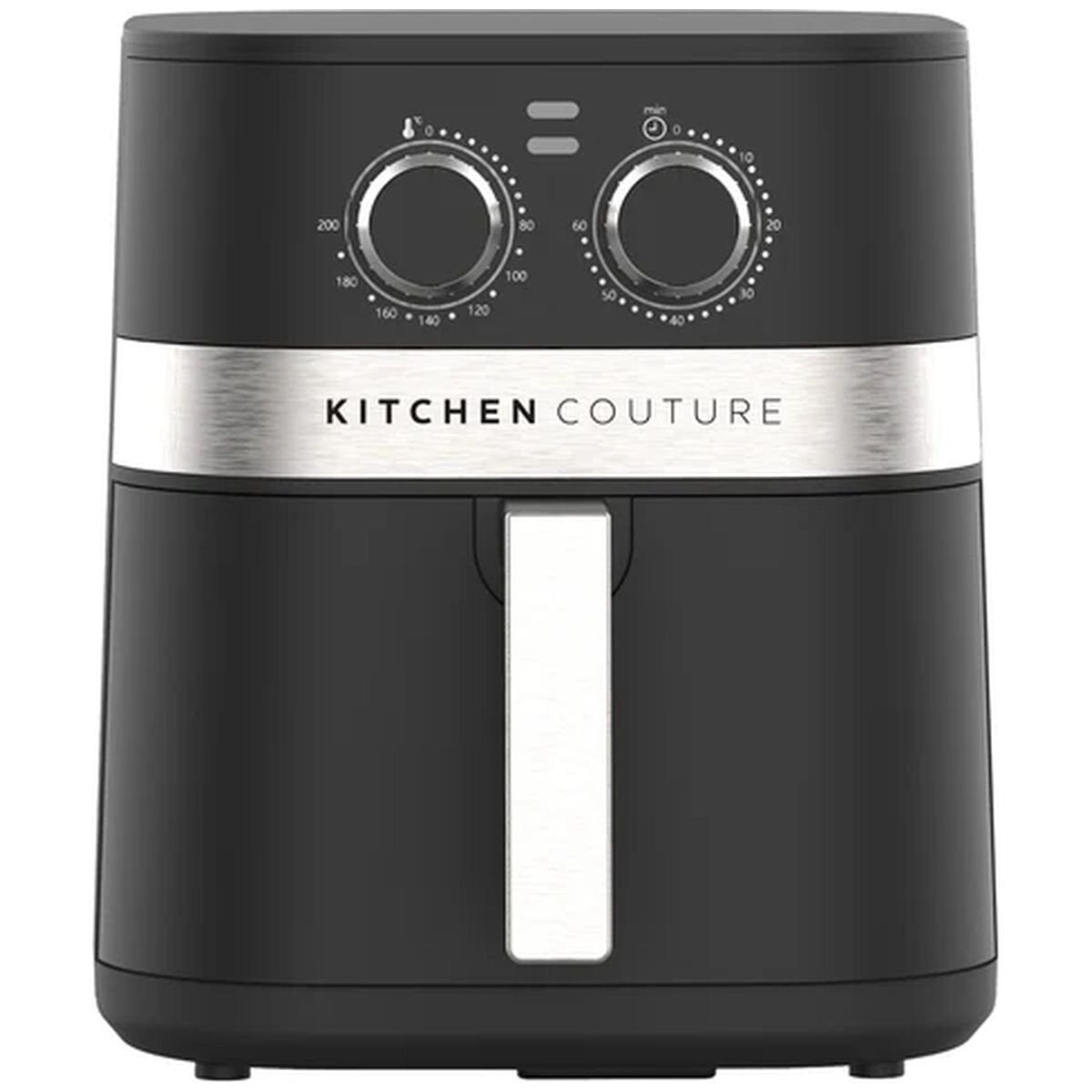 Kitchen Couture Compact Air Fryer 5.5L - Black - Dual Dial Controls, Auto Shut-Off Timer - 10005260