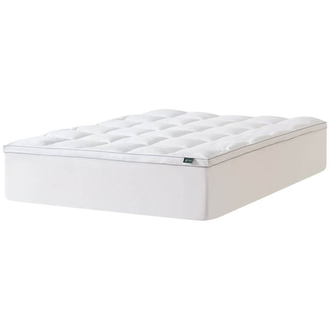 Zinus King quilted pillowtop mattress topper - bamboo fabric, secure fitted skirt, white - AU-TTPRJ1ZC-16K
