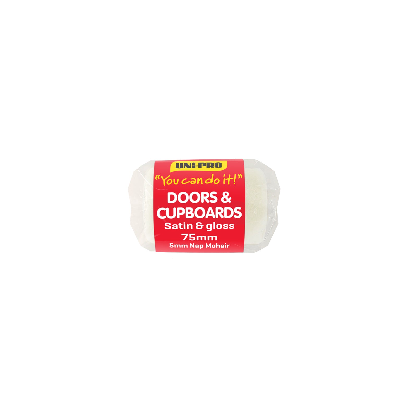 UNi-PRO 75mm Door & Trim Roller Cover 5mm Nap Synthetic Mohair Blend