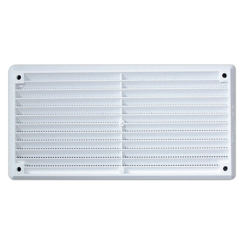 Haron Wall and Eave Vent - 165 x 85mm - White Plastic - Moisture Control - SuperSaverAU - view 1