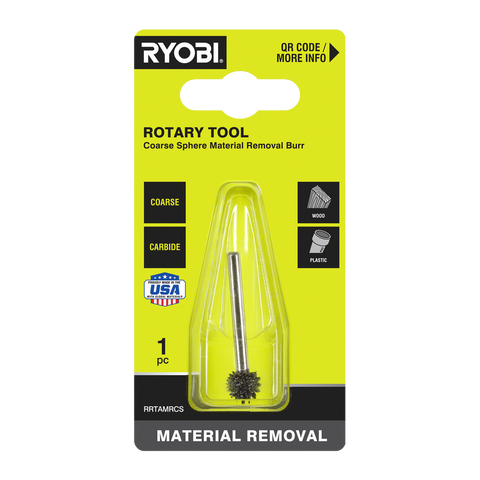 Ryobi Rotary Coarse Sphere Material Removal Burr