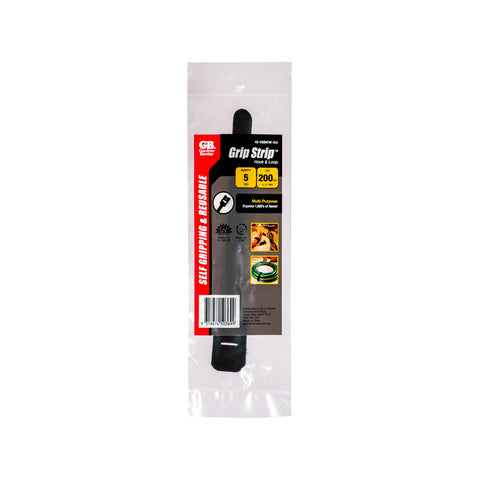 Gardner Bender 203mm Black Hook & Loop Reusable Cable Ties 5 Pack