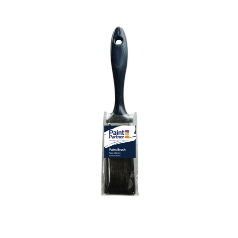 Paint Partner Synthetic Paint Brush 38mm - Tin Ferrule, Plastic Handle