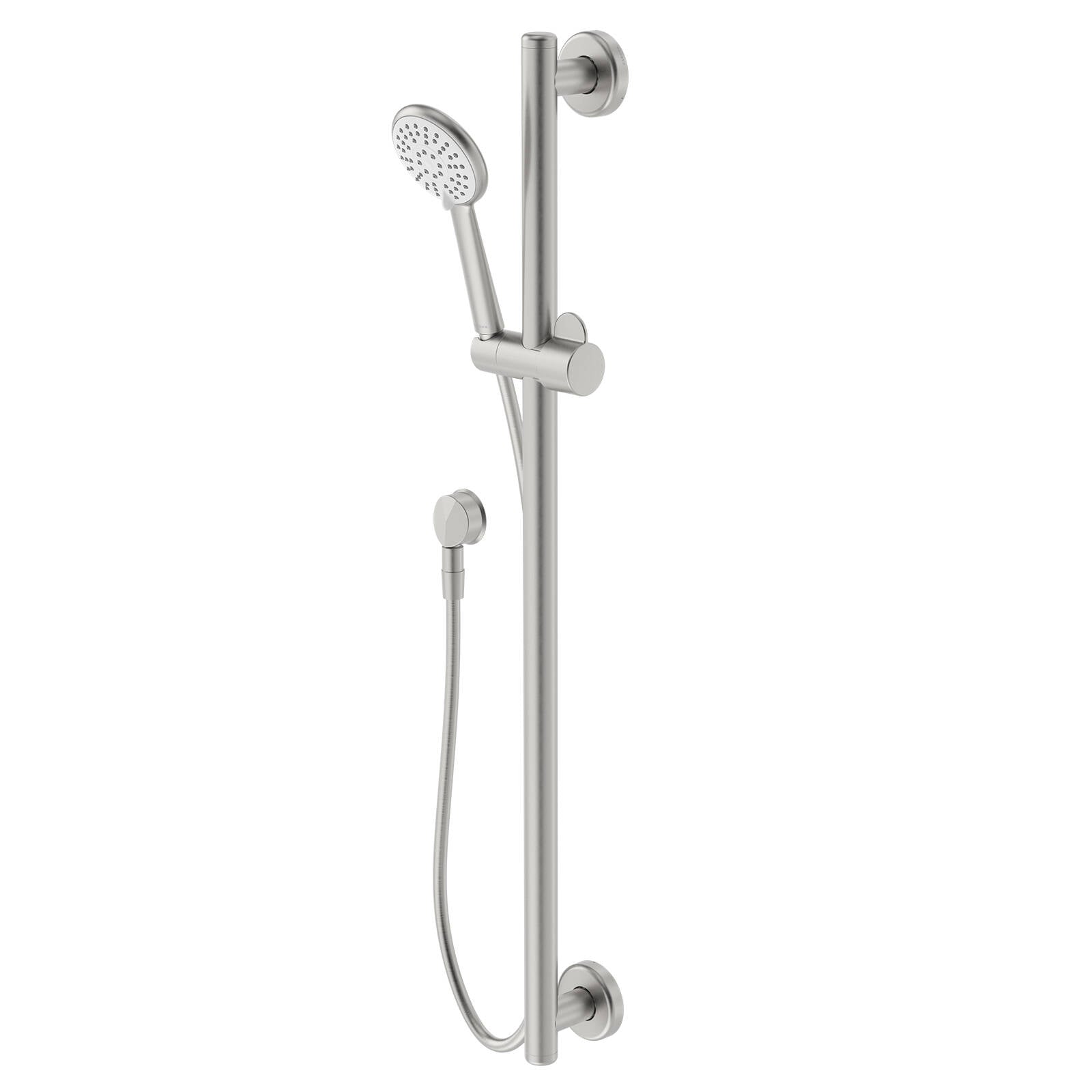 HomeCare by Caroma 900mm Brushed Nickel Rail Shower Set, 9L/min 3 Star WELS