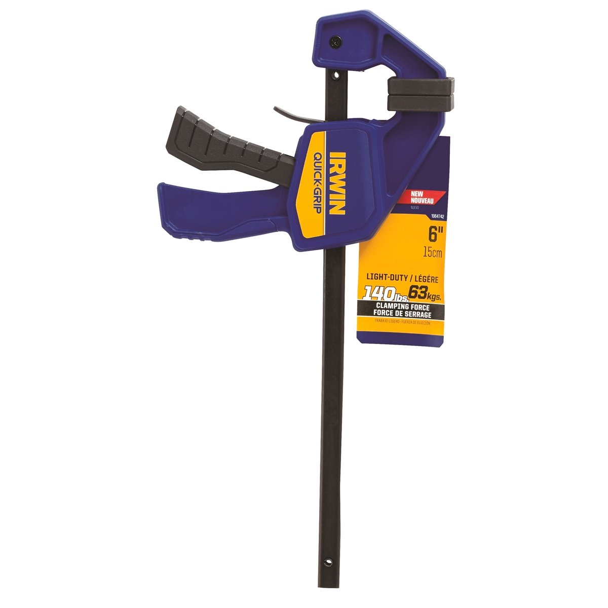 Irwin 150mm Quick-Grip Mini Bar Clamp One-Handed Steel 63kg