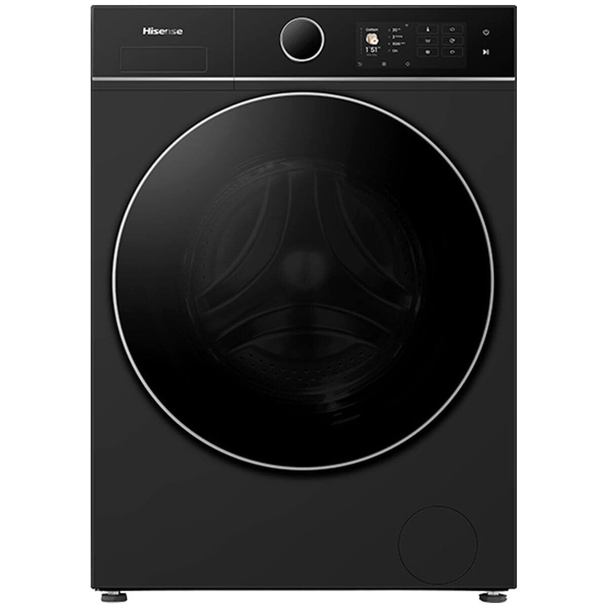 Hisense Series 8I 10kg Front Load Washer - Auto Dosing, Double 5 Star Rating, Charcoal Black - HWF8I1015BX
